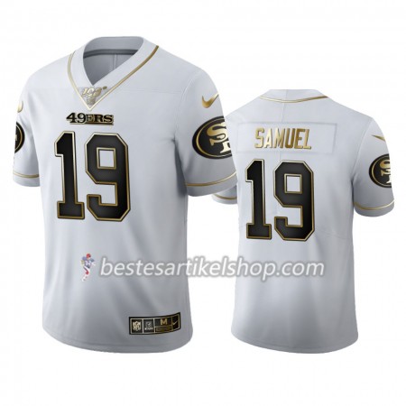 Herren San Francisco 49ers Trikot Deebo Samuel 19 Nike Weiß Golden Edition